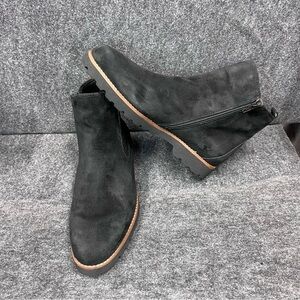 Earthies Madrid Black Suede Women’s Boot Size 9.5